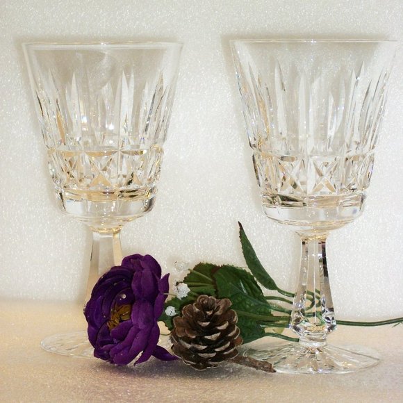 2 WATERFORD Crystal Water Goblets Kylemore